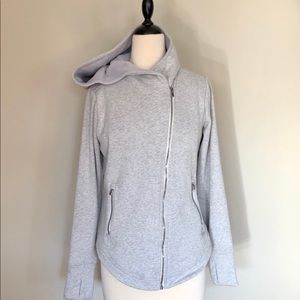ATHLETA Cozy Asym Zip Hoodie